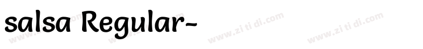salsa Regular字体转换